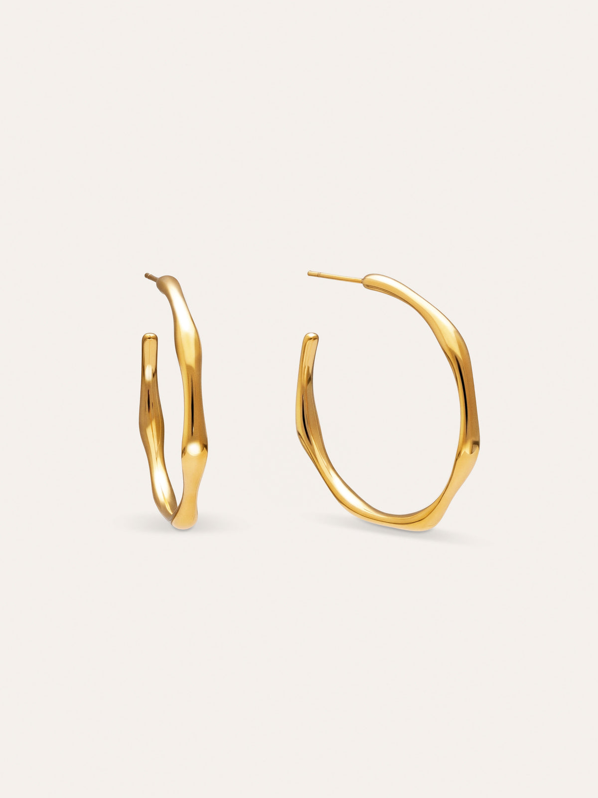 Bamboo Hoop Earrings