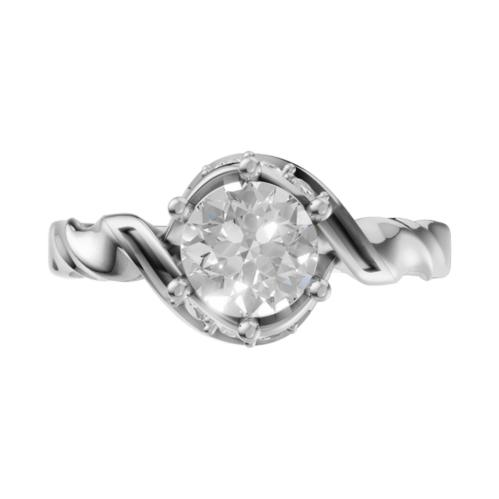 round-14k white gold|round-18k white gold|round-platinum