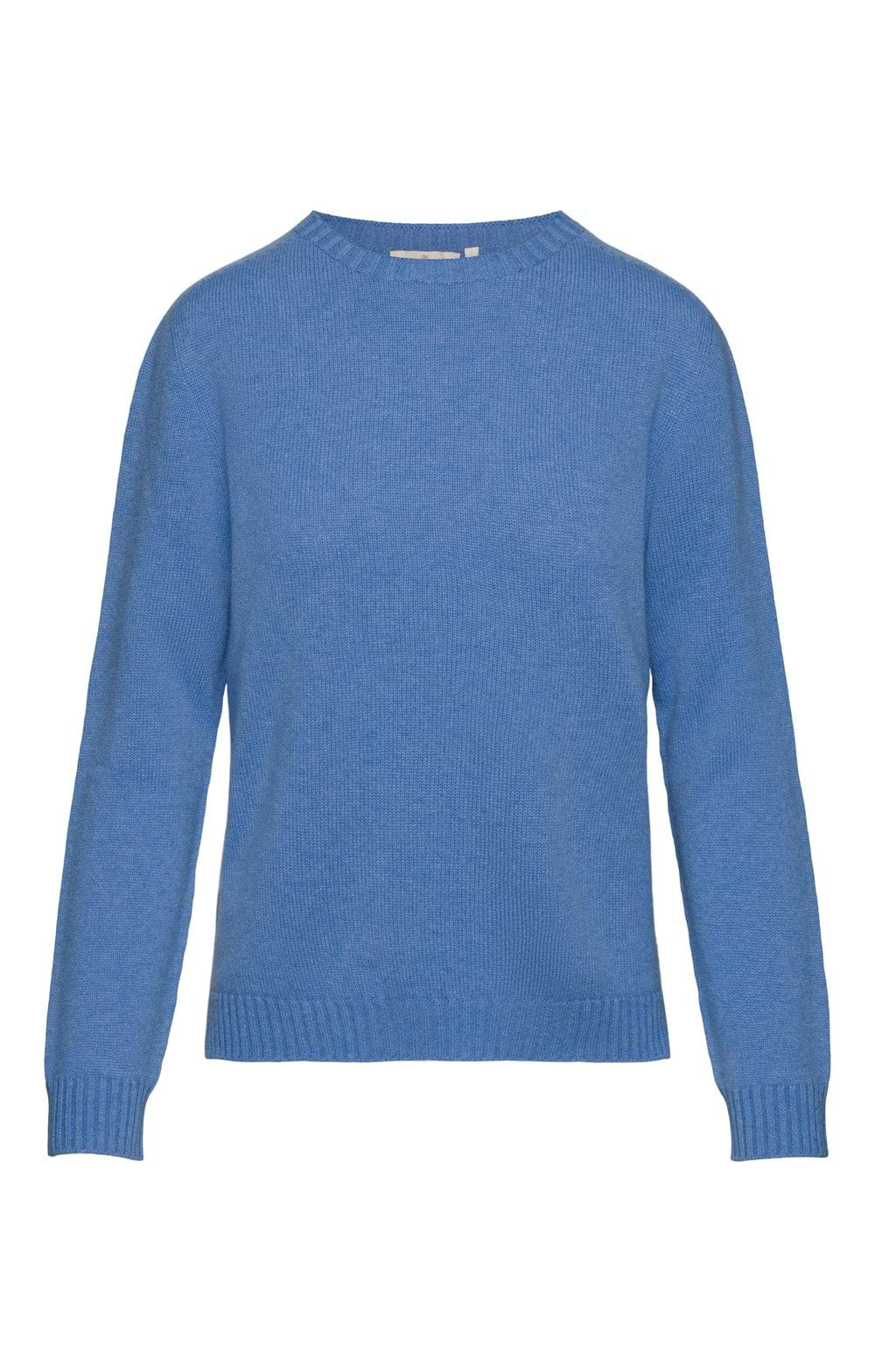 Bruar Scottish Cashmere Crew Neck, Bluebell