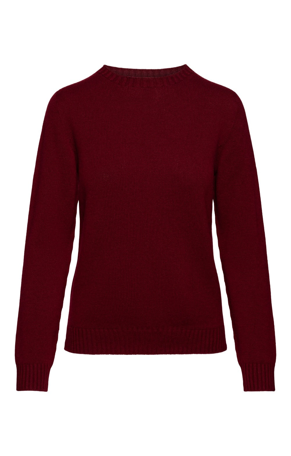 Bruar Scottish Cashmere Crew Neck, Bordeaux