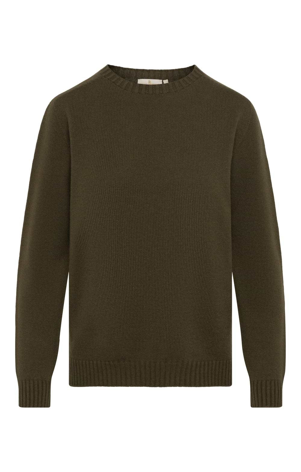 Bruar Scottish Cashmere Crew Neck, Olive