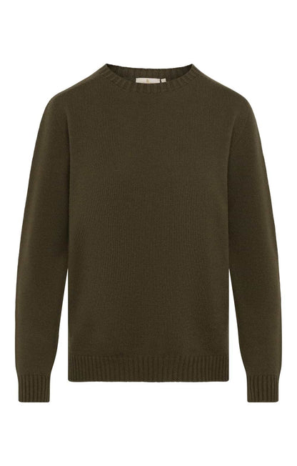 Bruar Scottish Cashmere Crew Neck, Olive
