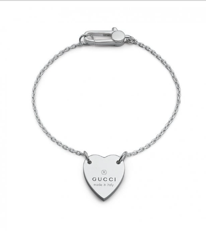Gucci Jewellery Trademark bracelet with heart pendant